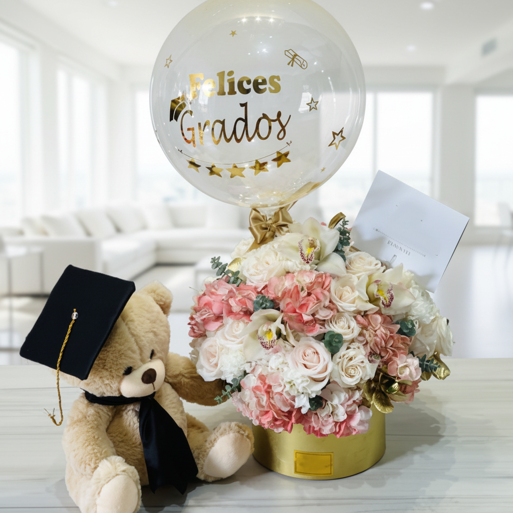 15 inches teddy & roses