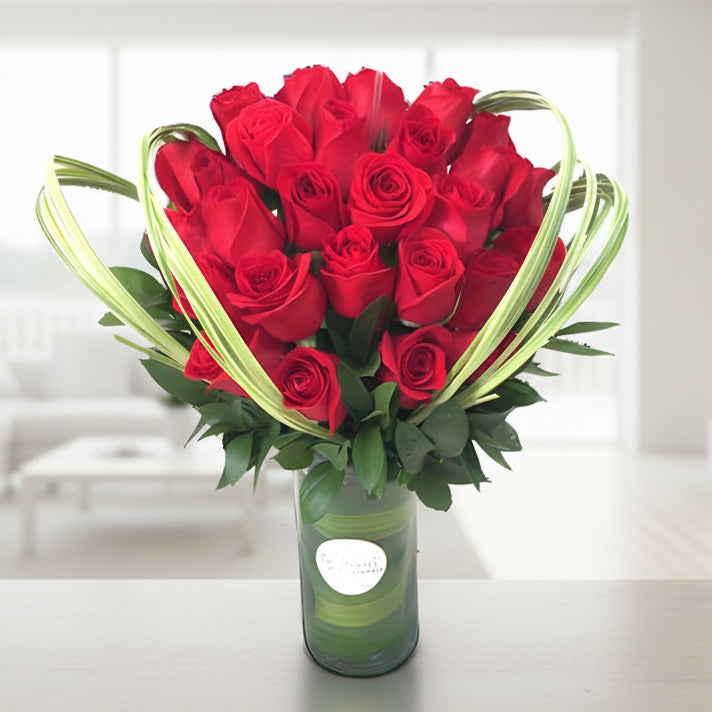 Fresh red roses