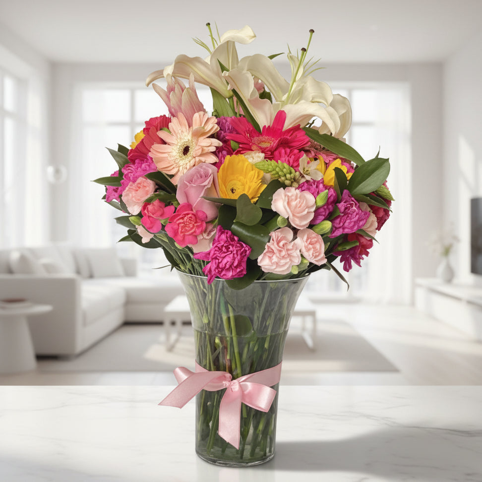 Tropical flower arrangement