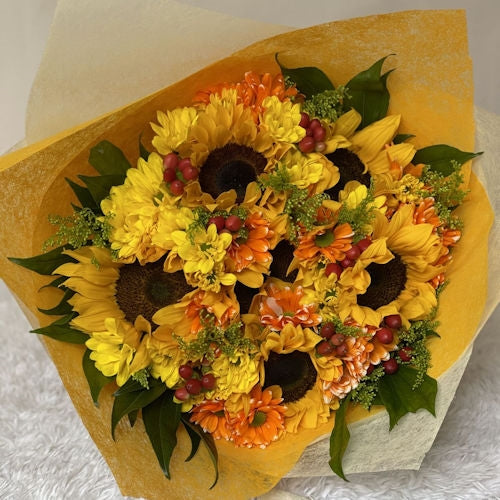 SUNFLOWERS & DAISY FLOWERS BOUQUET