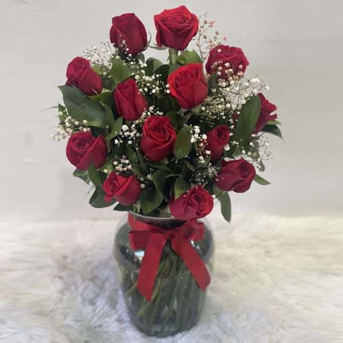 Radiant Ruby Elegance Bouquet