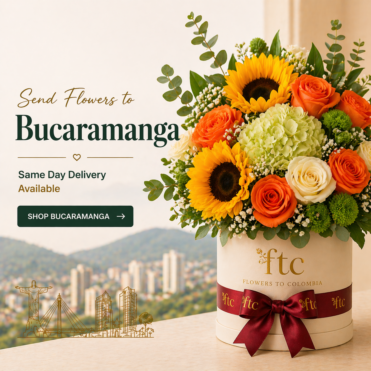 Send flowers to Bucaramanga