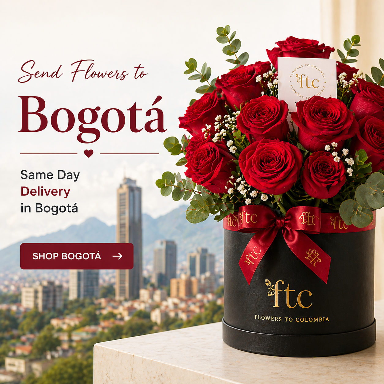 Send Flowers to Bogotá Colombia | Same Day Flower Delivery Bogotá