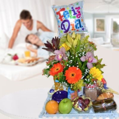 Breakfast & flowers
